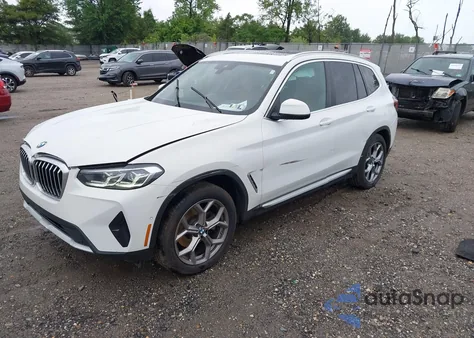 2023 BMW X3 xDrive30I из США, поврежденный, VIN 5UX53DP06P9S88542